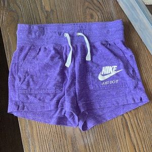 purple nike shorts